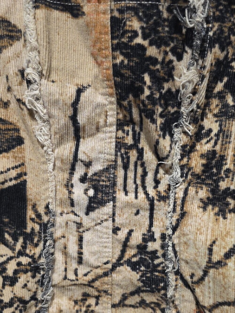 Urban Outfitters Beige & Black Printed Mini Dress - Picture 3 of 13